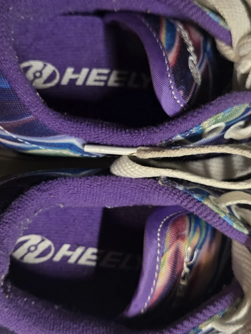 Heelys Kids' Purple Multi Swirl Lace-Up Sneakers